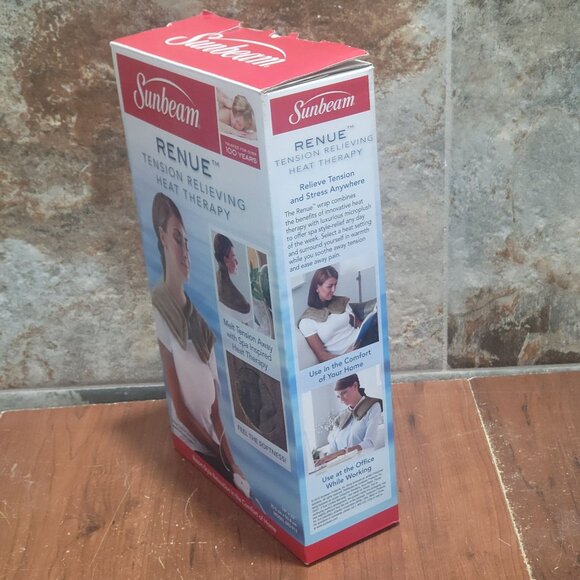Sunbeam Neck Renue Tension Relief Heating Pad Heat Wrap - Picture 11 of 12